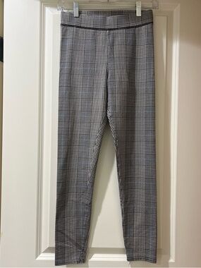 American Eagle Outfitters Plaid Leggings in Gray and Blue
